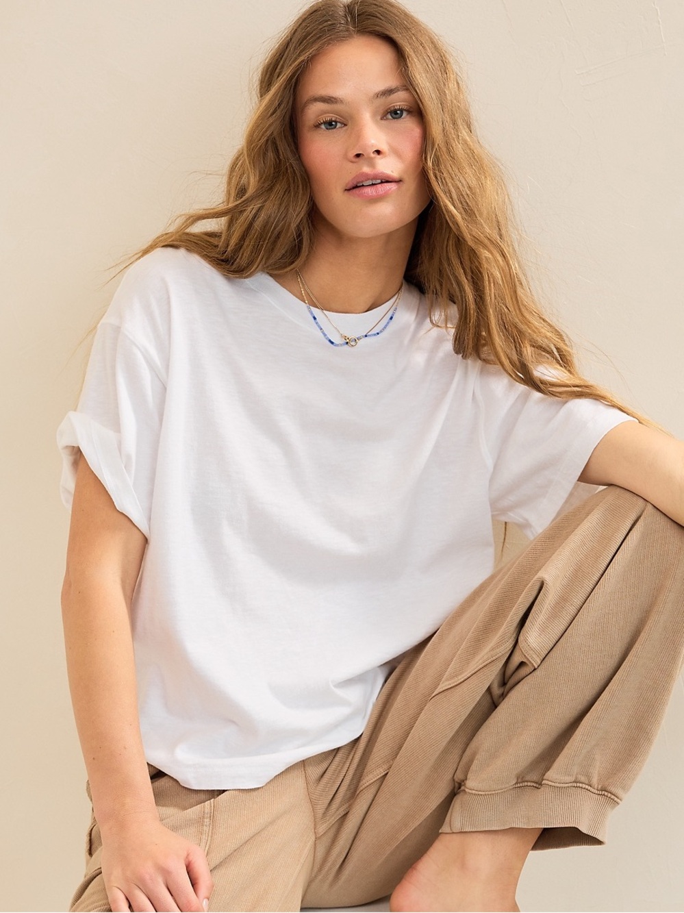 Aerie Relaxed T-Shirt
White
Crewneck, Short Sleeve Tee
Women’s Size Small
NEW